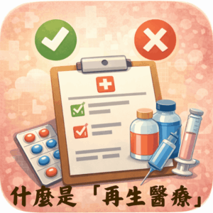 什麼情況算「再生醫療」？什麼不算？