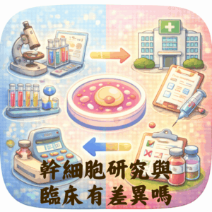 幹細胞研究與臨床應用有何差別？
