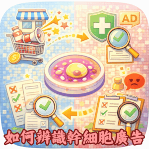 民眾如何辨識幹細胞相關宣傳？