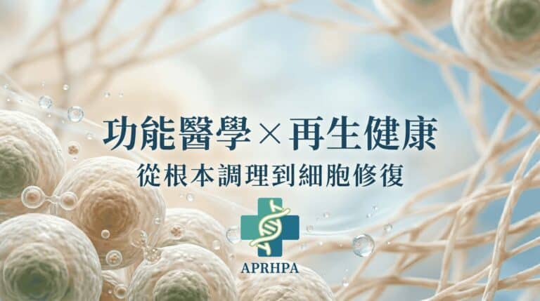 再生健康促進協會陳立奇理事長分享功能醫學與再生健康整合