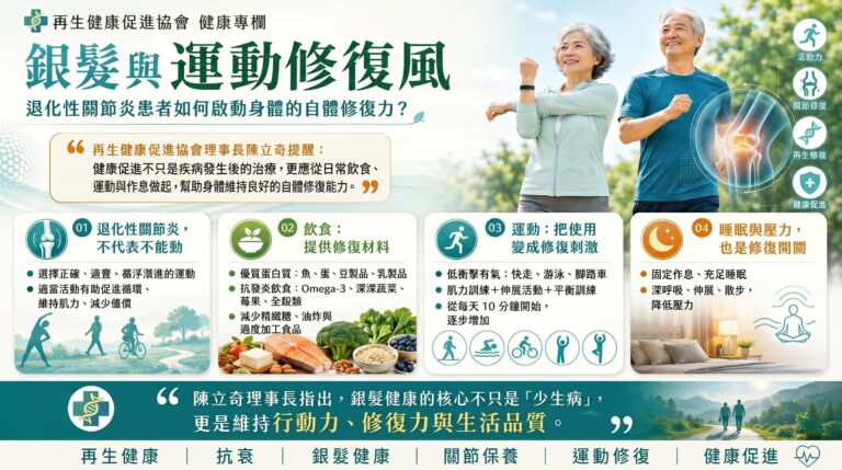 行動不設限：再生醫學的抗衰與修復指南