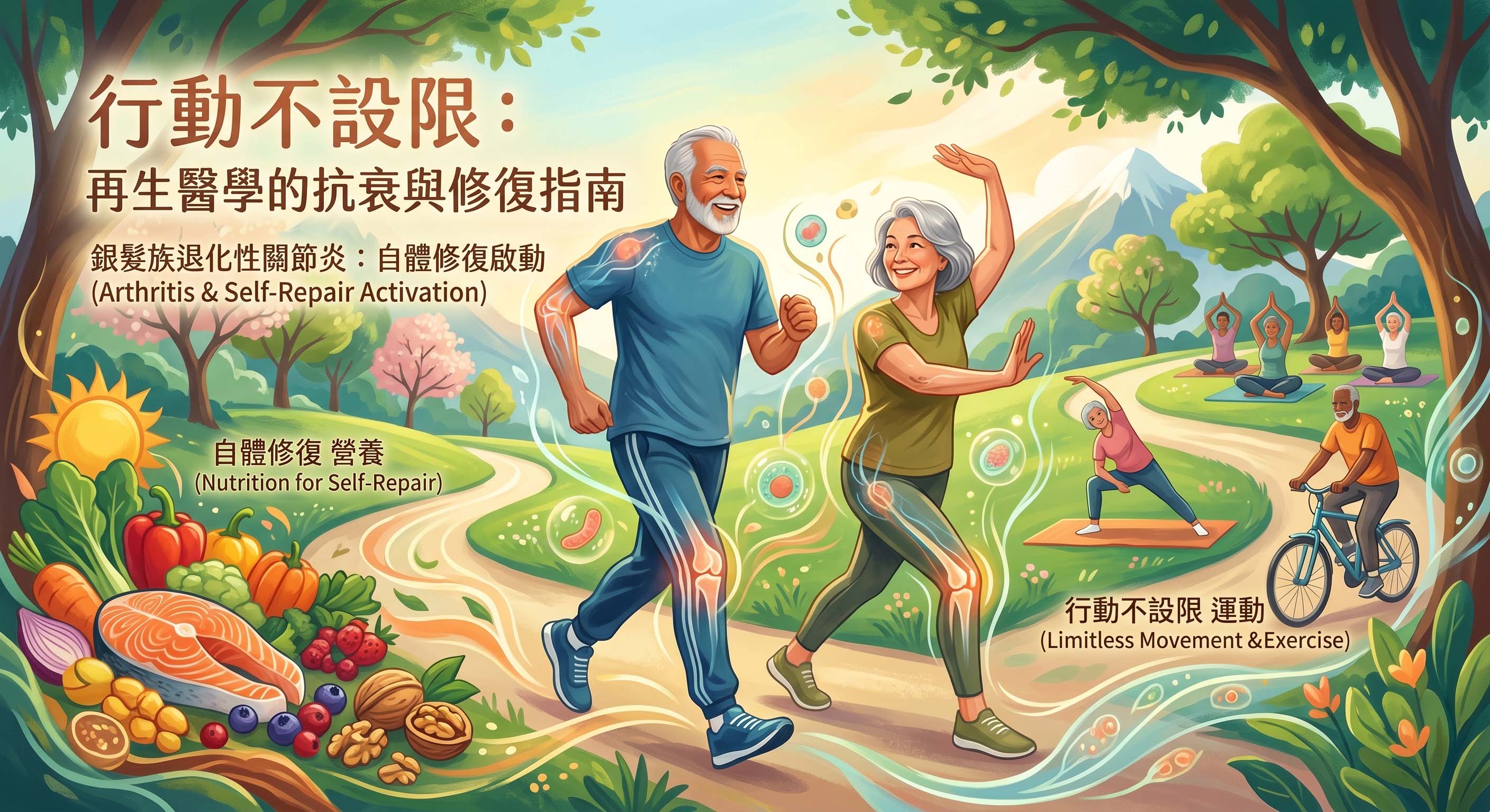 行動不設限：再生醫學的抗衰與修復指南_插畫